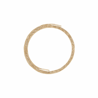 18KYG MM Latch Chain with Diamonds