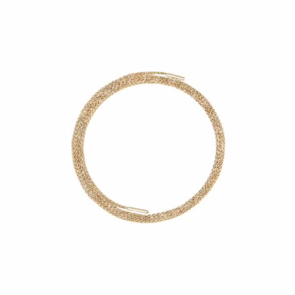 18KYG MM Latch Chain with Diamonds