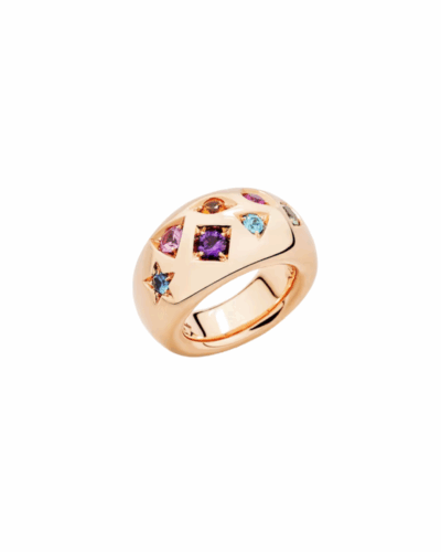 Iconica Fancy Scalare Ring in 18K Rose Gold