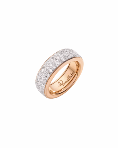 Pomellato's 18KRWG Iconica White Diamond Small Band Ring