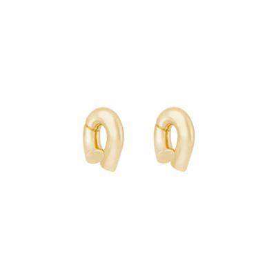 Curved & Void Stud Earrings