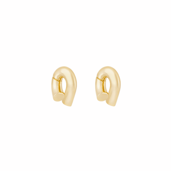 Curved & Void Stud Earrings