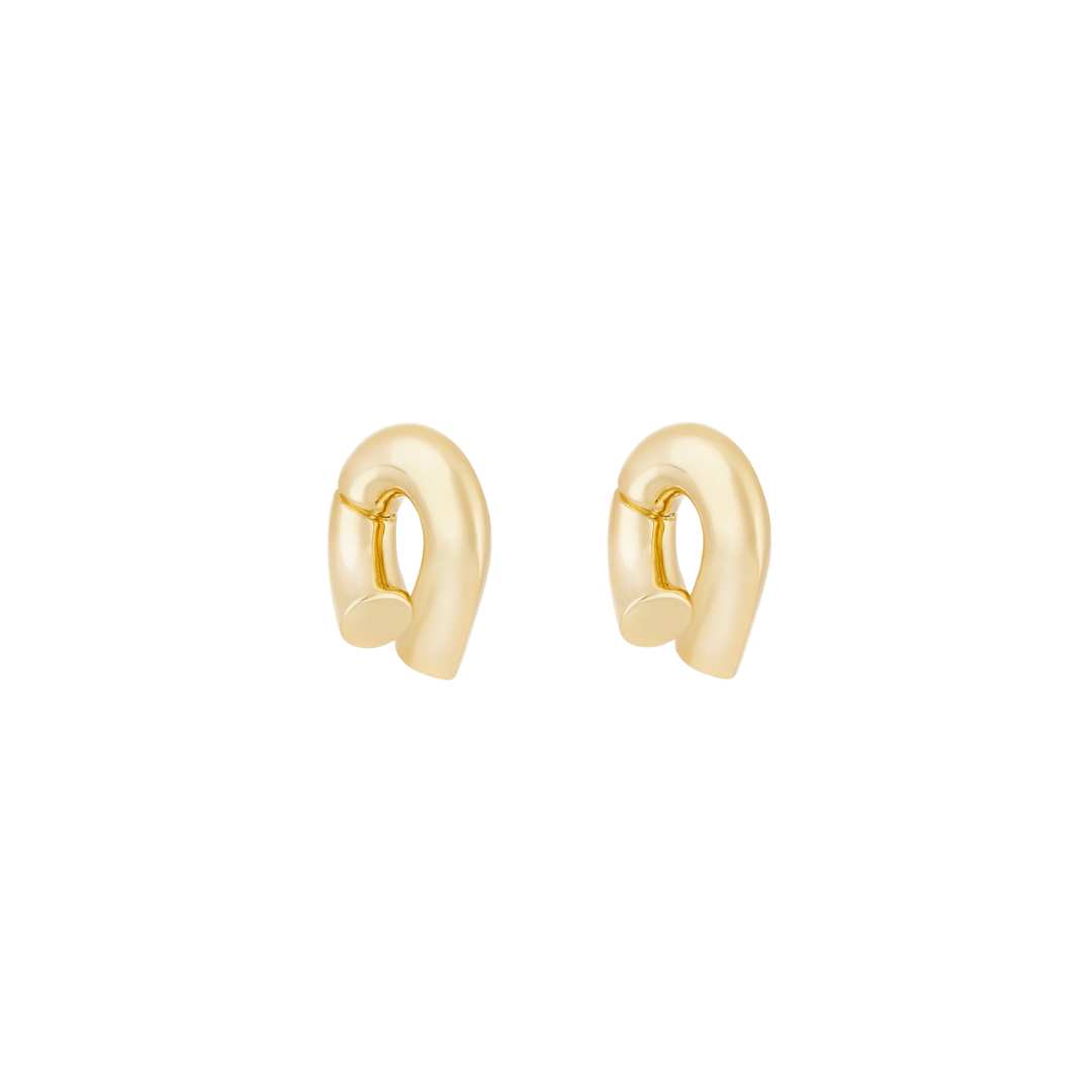Curved & Void Stud Earrings