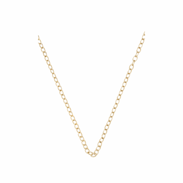 14K yellow gold anchor chain