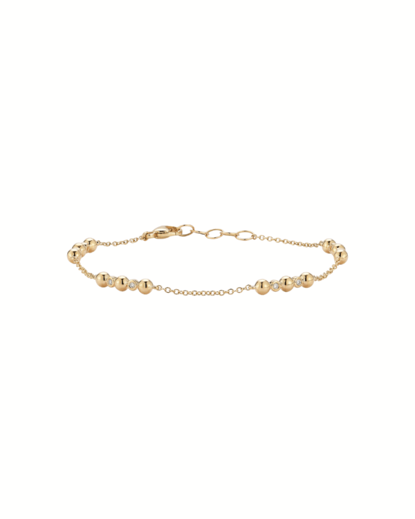 Dana Rebecca Poppy Rae Pebble Bar Station Bracelet