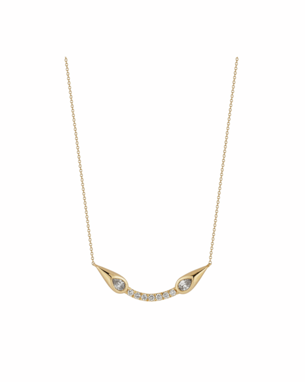 Dana Rebecca’s Taylor Elaine curved bar necklace