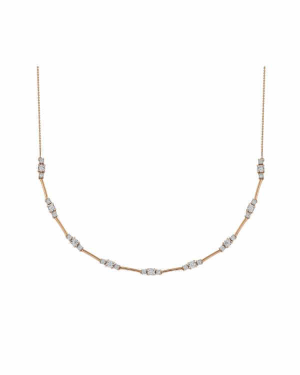 Dana Rebecca’s Ava Bea Trio Interval Tennis Necklace