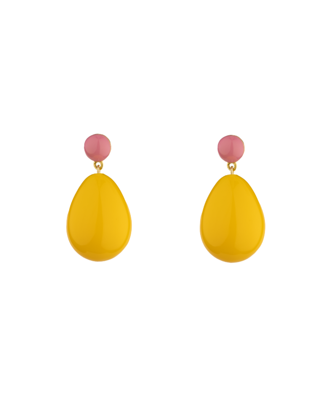 Mini Pink and Yellow Blend Drop Earrings