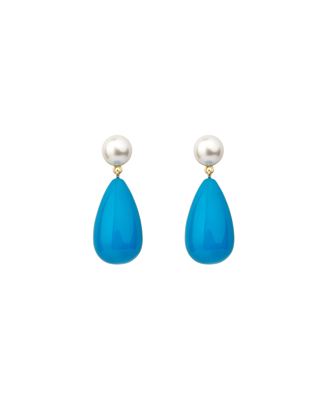 18YGP Enamel Earring