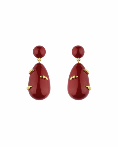 Eshvi’s Large Midnight Kiss Drop Earrings