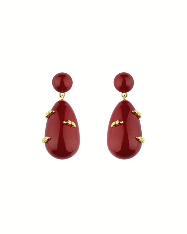 Eshvi’s Large Midnight Kiss Drop Earrings