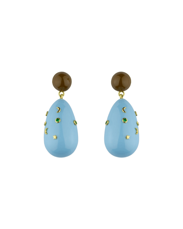 Eshvi’s Large Galaxy Drop Earrings