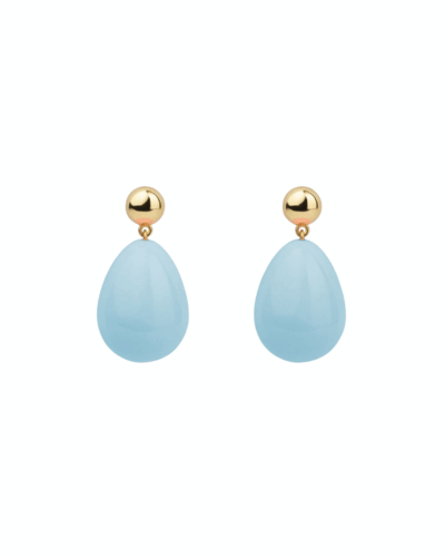 Mini YGP Light Blue Drop Earrings
