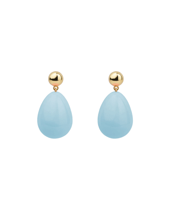Mini YGP Light Blue Drop Earrings
