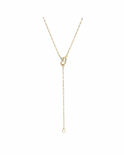 Jade Trau Mini Diamond Lola Lariat Necklace