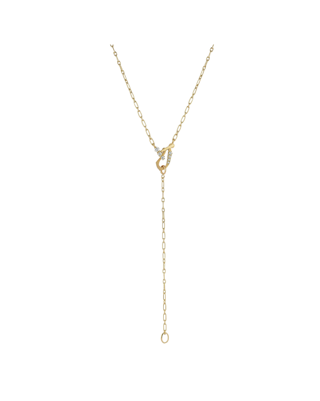 Jade Trau Mini Diamond Lola Lariat Necklace