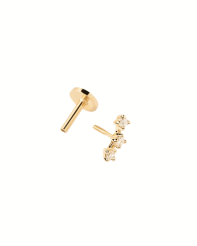 Diamonds and gold Brooklyn Single Earring