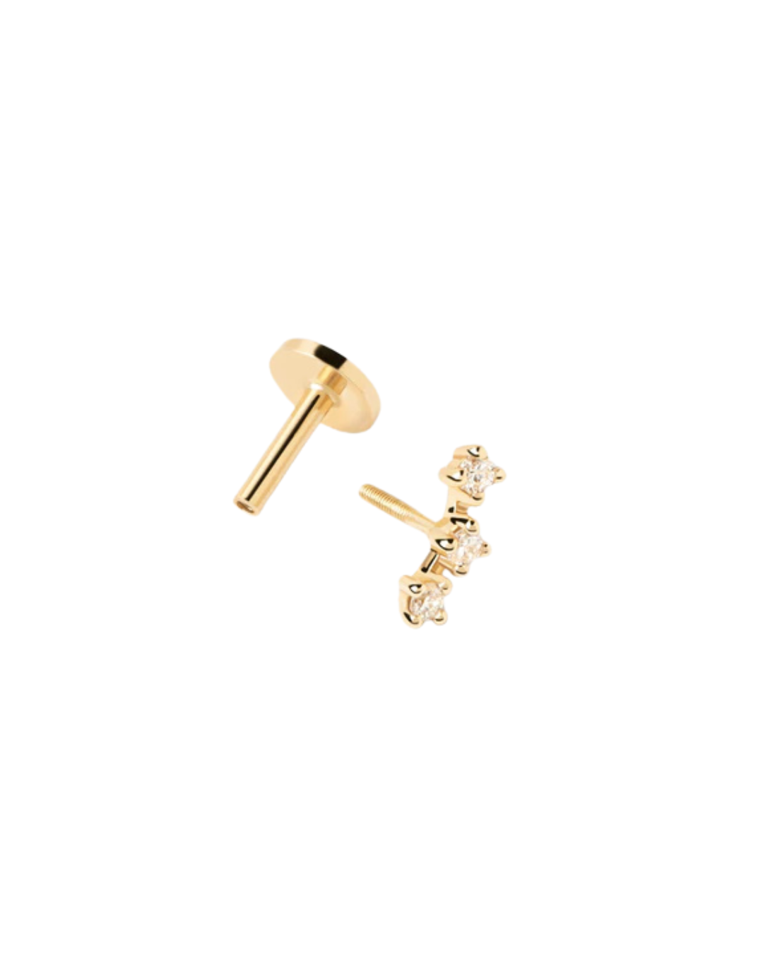 Diamonds and gold Brooklyn Single Earring