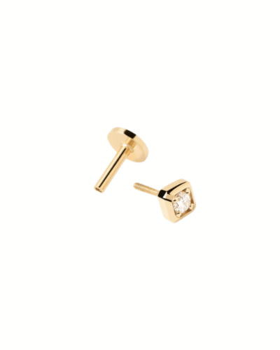 Diamond and gold Ava Single Earring