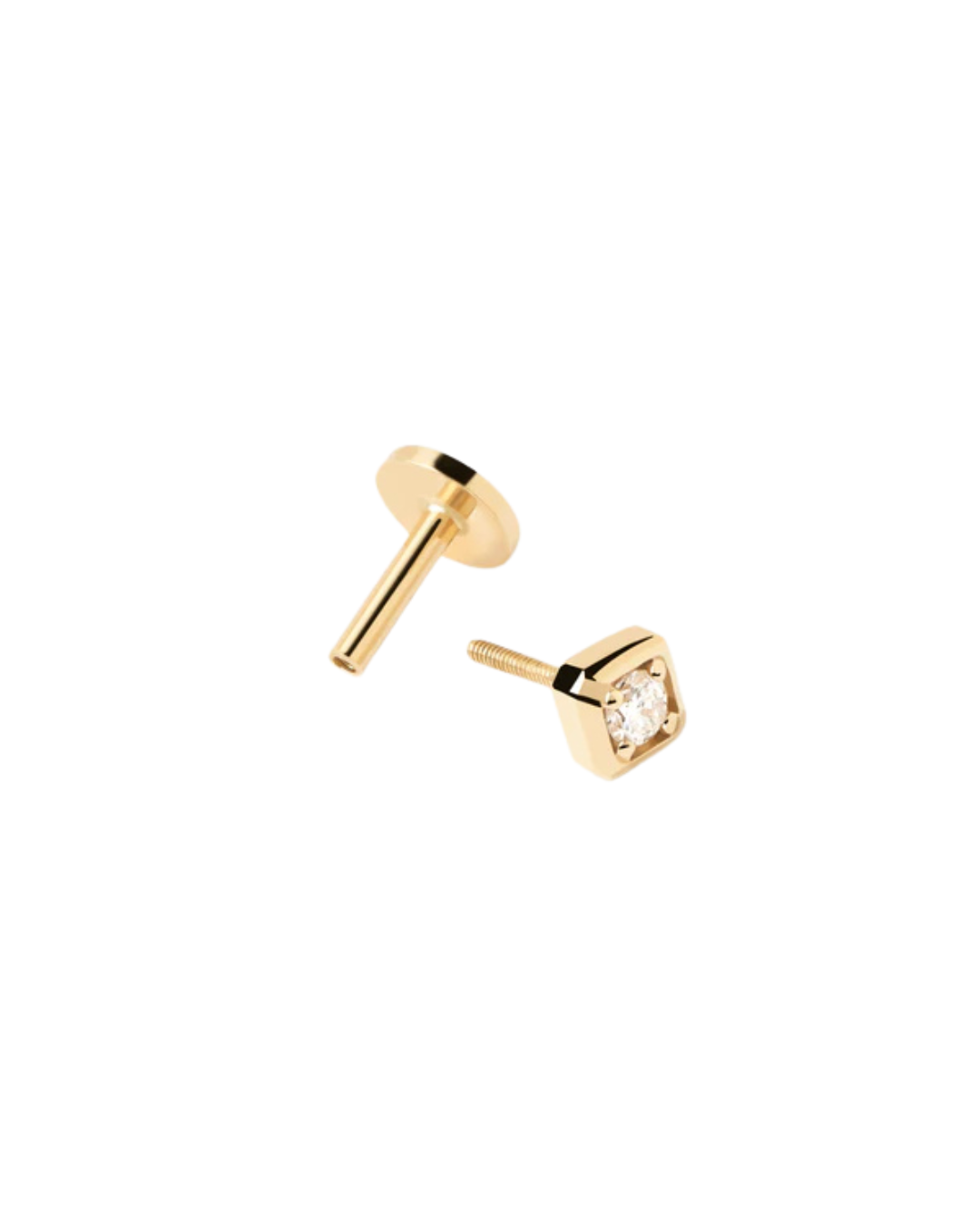 Diamond and gold Ava Single Earring