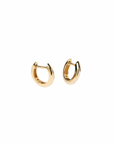 PDPAOLA 18K yellow gold bold mini hoop