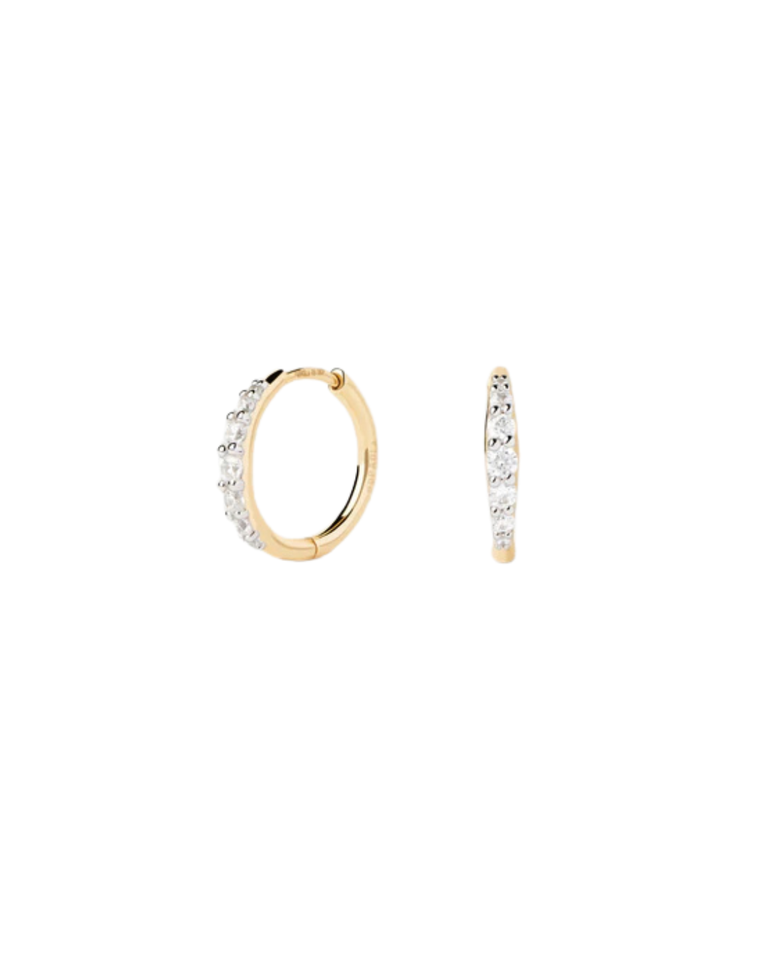 Diamonds And Gold Estella Mini Hoops