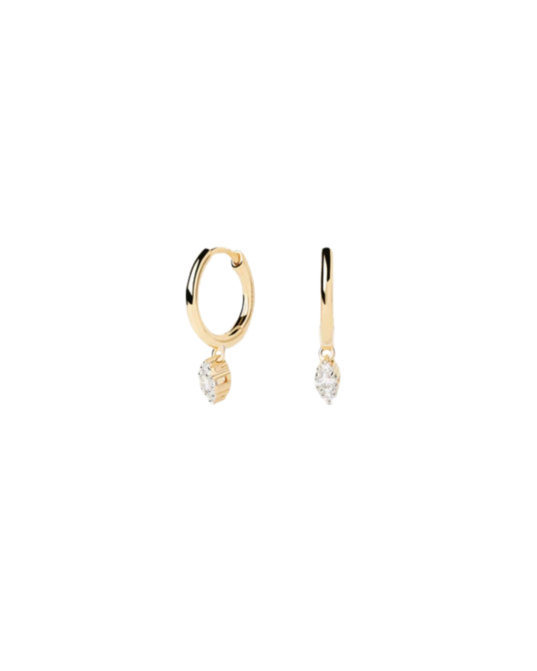 18KYG Diamonds Emi Hoops