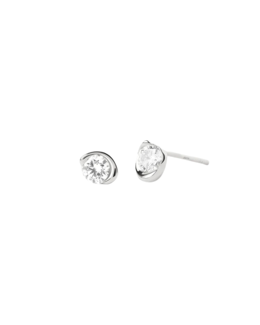 Diamonds and gold Delia stud earrings