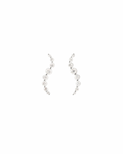 Diamonds and white gold Venus stud earrings