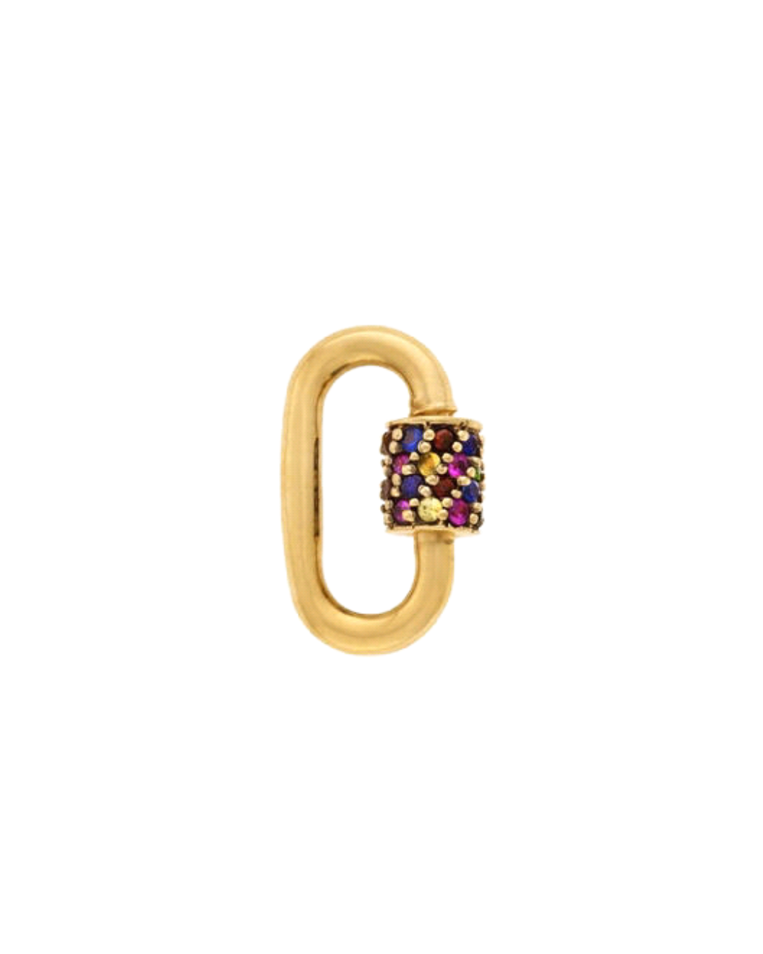 Marla Aaron 14K Yellow Gold  Stoned Babylock with Mixed Sapphires
