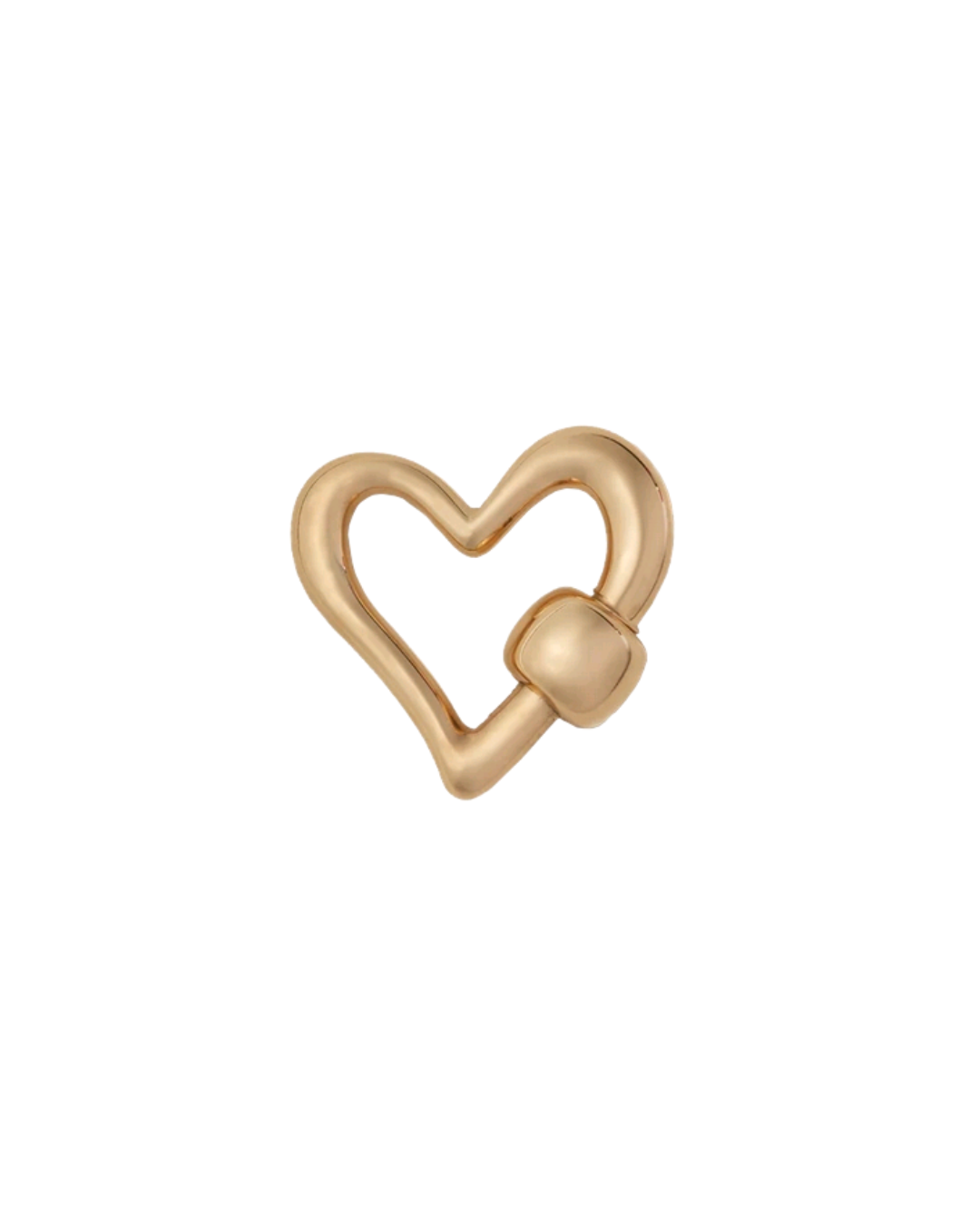 Marla Aaron 18K Yellow Gold Free Form Heartlock