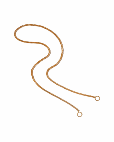 Not So Heavy Curb Chain in 14k Gold Necklace