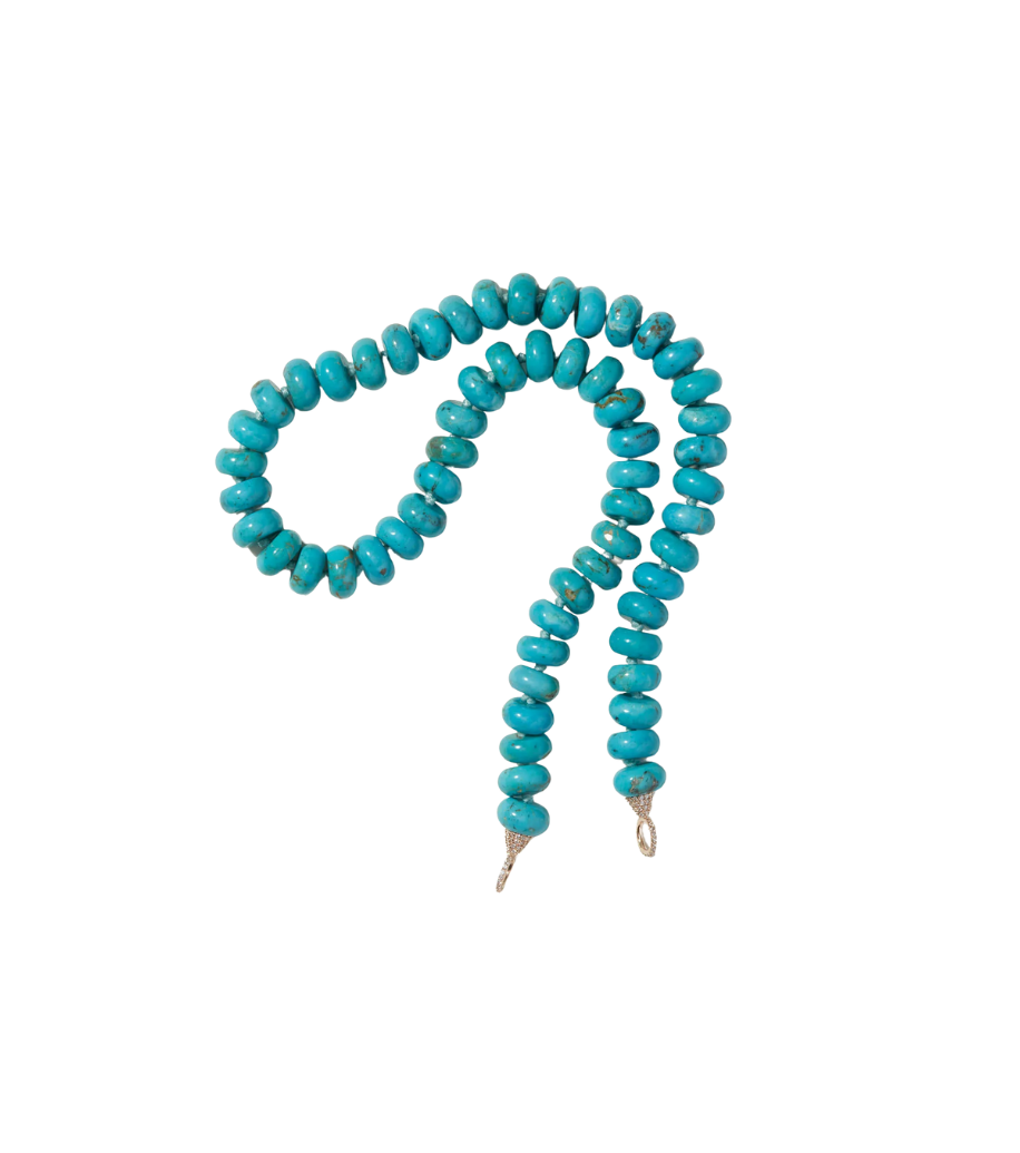 14KYG Turquoise Rondelle Strand