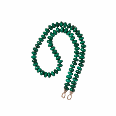Malachite Rondelle Strand with 14KYG Loops