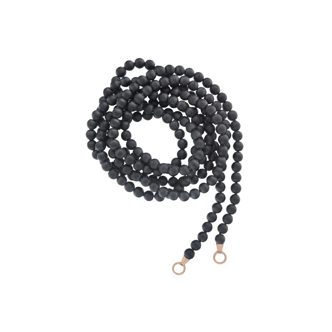 Buffed Hematite Strand