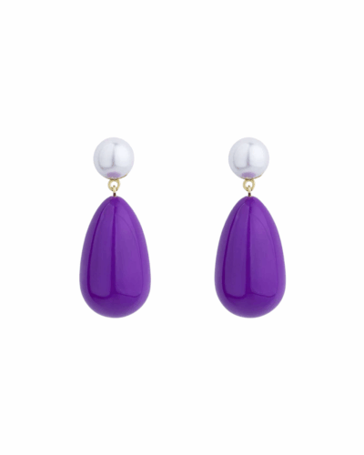 Yellow Gold Plated Pearl Mix Drop Earrings