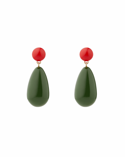 Yellow Gold Plated Blend Drop Earrings