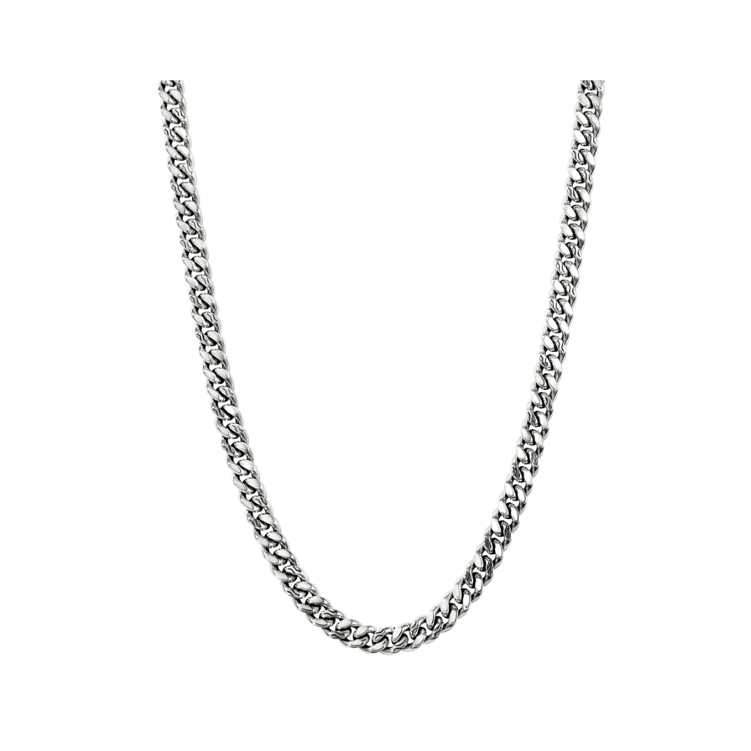 Curb Chain Necklace, Sterling Silver, 7MM