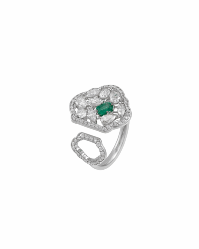 Diversa Emerald Statement Ring size 7