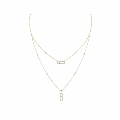 Messika Move Uno 2 Rows Pavé necklace