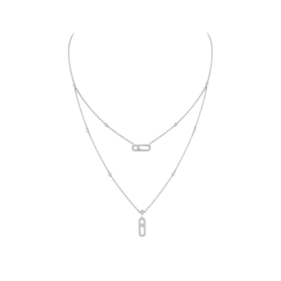 Messika Move Uno 2 Rows Pavé necklace