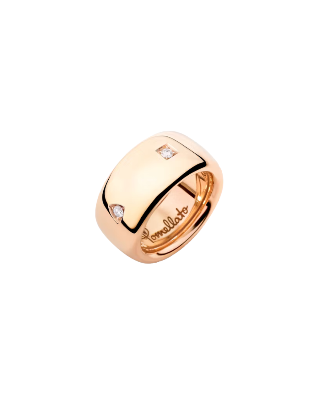 Iconica Medium-Large Ring with 5 diamonds, size 8