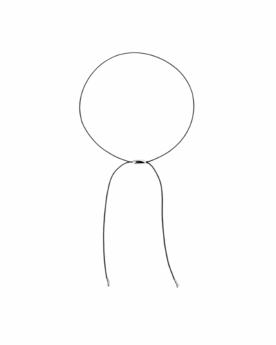 Oslo silver cord necklace