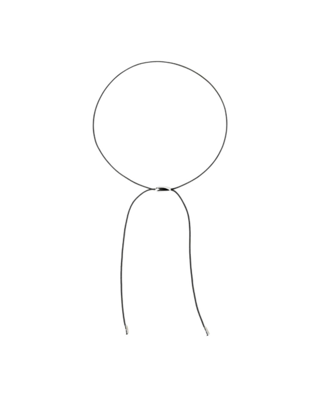 Oslo silver cord necklace