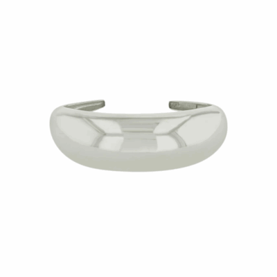 Sterling silver large Aura cuff bracelet