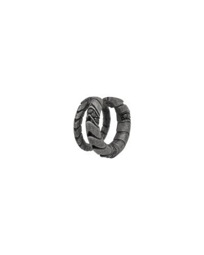 Iron Snake Pavé Ear Cuff, Black Diamonds