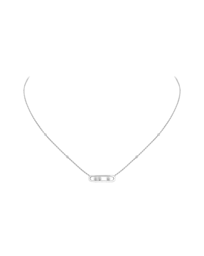 18KWG Baby Move Necklace with Diamonds