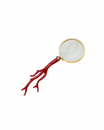 Coral Magnifying Glass
