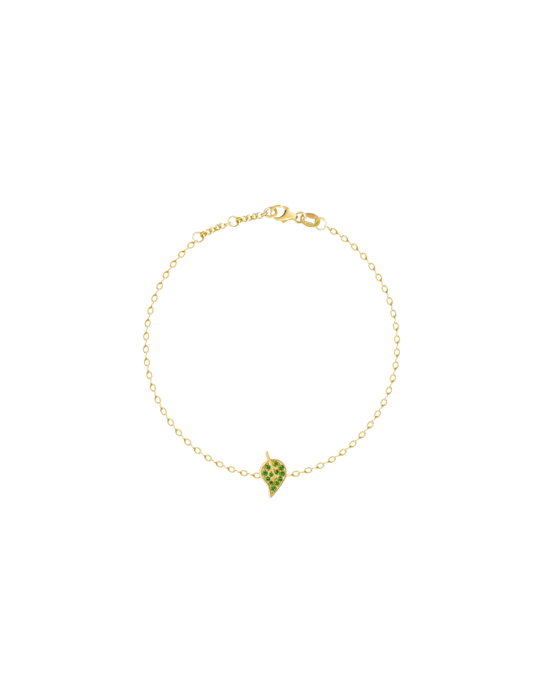 18K Yellow Gold Frutti Tasvorites Leaf Chain Bracelet