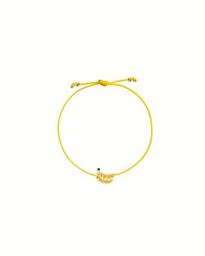 Rosmundo Frutti Banana Adjustable Macramé Bracelet.